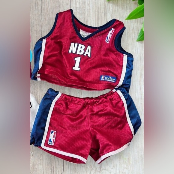 BUILD A BEAR Lot of 2 Sports NFL Football & NBA Basketball Outfits Clothes - Picture 3 of 3